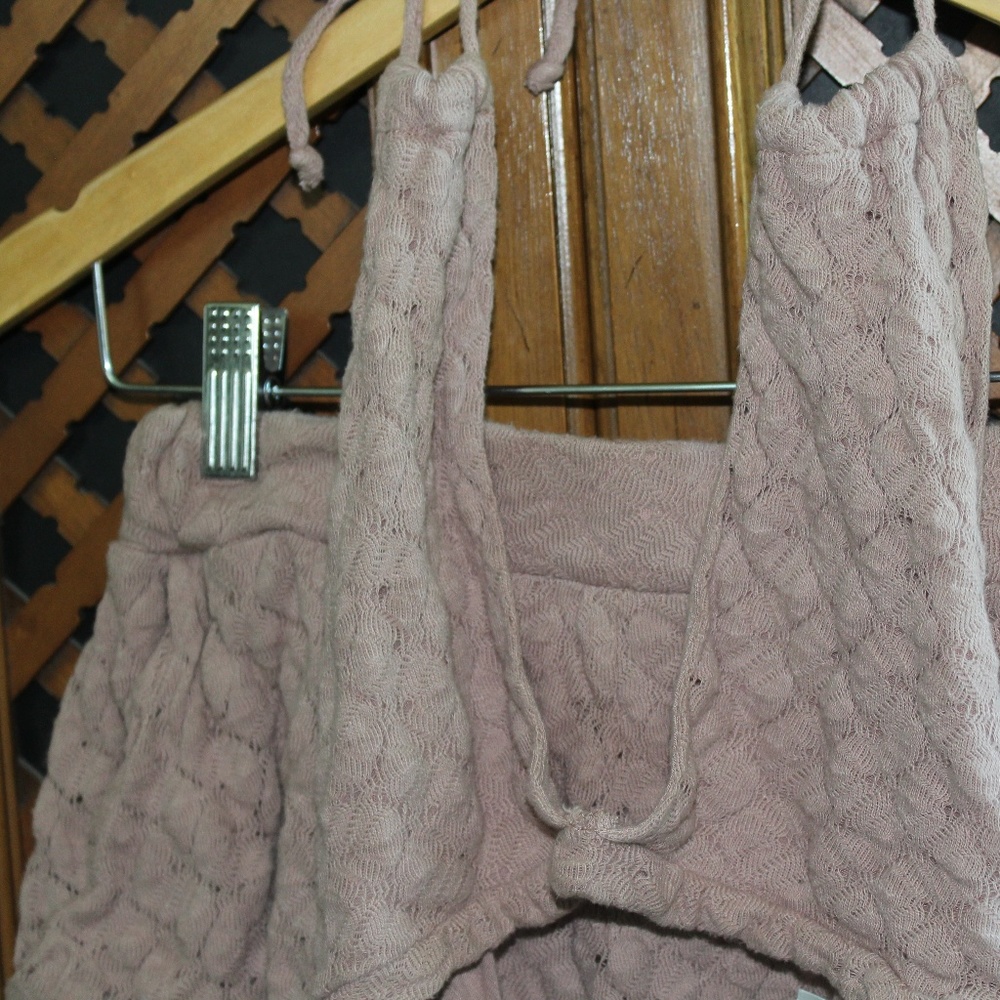 FP Pink Beach Halter Top and Short set